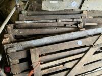 SELECTION OF WOODEN HURDLES - 10