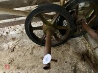 4 CAST IRON WHEELS - 4