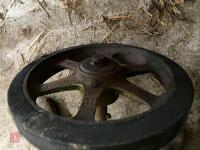 4 CAST IRON WHEELS - 5