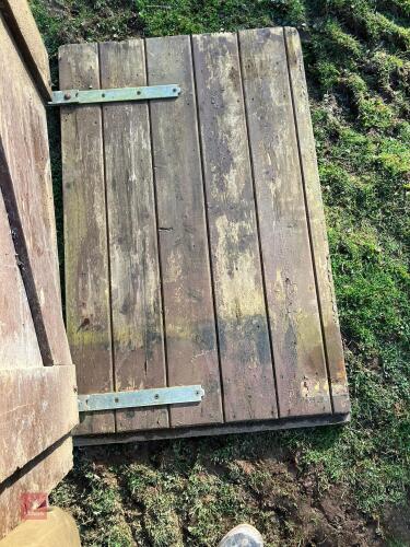 PAIR OF WOODEN STABLE DOORS