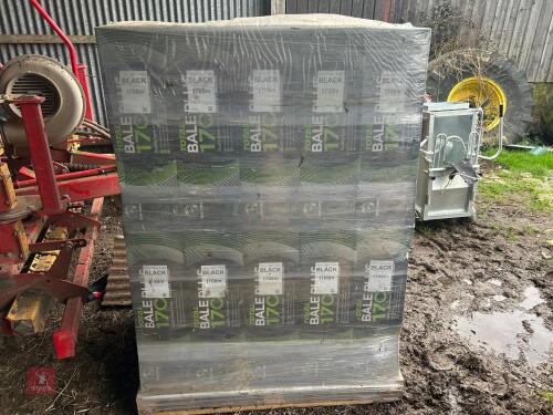 40 ROLLS OF BLACK BALE WRAP
