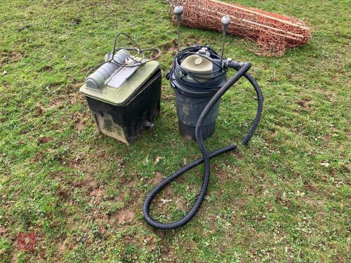 2 ASSORTED POND FILTERS (S/R)
