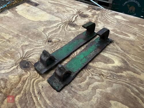 PAIR OF TRIMA WELD ON LOADER BRACKETS