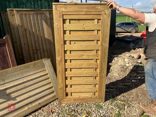 SINGLE LATTICE TANALISED DOOR
