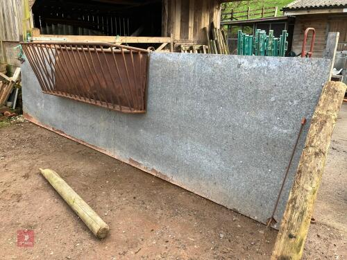 15' SHEETED GALVANISED GATE