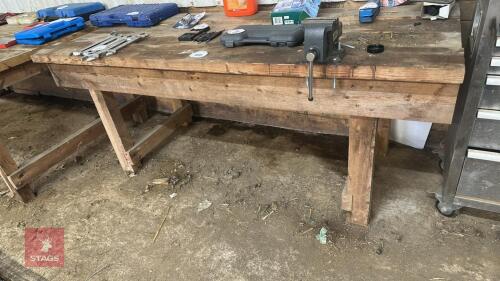 6' 6'' WORKBENCH AND VICE