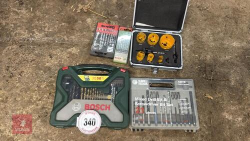 5 DRILL BIT SETS