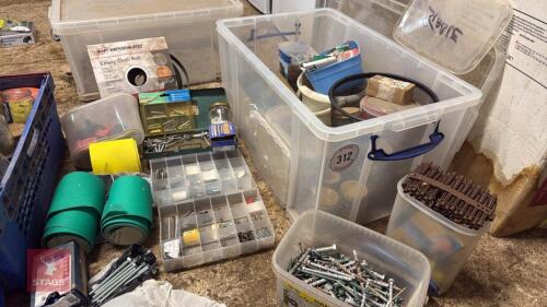 VARIETY OF FIXINGS & CONSUMABLES