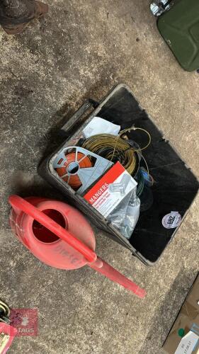 WATERING CAN, STRIMMER CORD. ETC