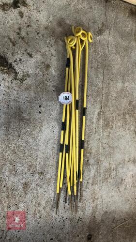 8 ELECTRIC FENCING STAKES