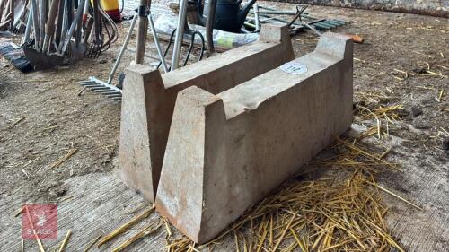 2 TROUGH MOUNTING BLOCKS