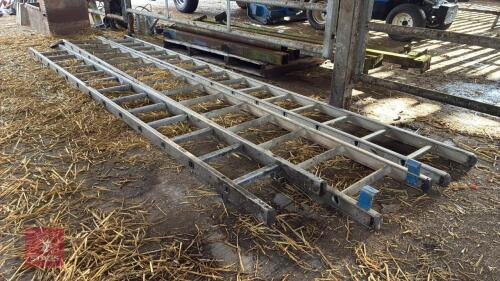 3 ALUMINIUM LADDER SECTIONS