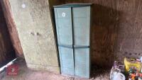 PLASTIC STORAGE CUPBOARD