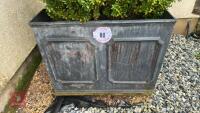 PAIR OF 2' LEAD PLANTERS - 2