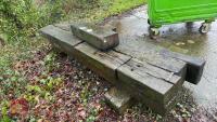 4 X 8' RAILWAY SLEEPERS - 3