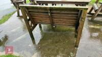 GARDEN TABLE, BENCHES & CHAIRS - 2