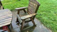 GARDEN TABLE, BENCHES & CHAIRS - 3