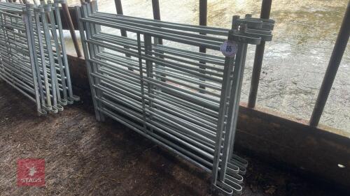 6 X 4' GALVANISED SHEEP HURDLES