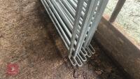 6 X 4' GALVANISED SHEEP HURDLES - 9