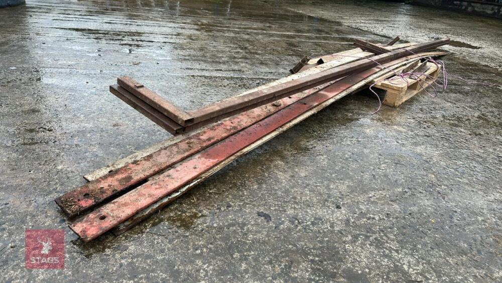 8 LENGTHS OF PLATE STEEL