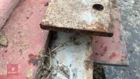 8 LENGTHS OF PLATE STEEL - 10