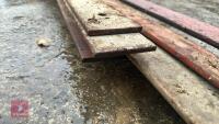 8 LENGTHS OF PLATE STEEL - 18