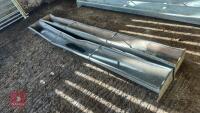 2 X 9' GALVANSIED FEED TROUGHS