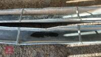 2 X 9' GALVANSIED FEED TROUGHS - 4