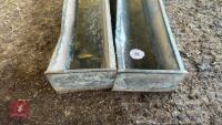 2 X 9' GALVANSIED FEED TROUGHS - 8