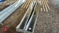2 X 9' GALVANSIED FEED TROUGHS - 9