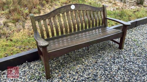 5' WOODEN GARDEN BENCH