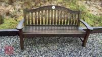 5' WOODEN GARDEN BENCH - 2