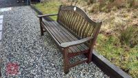 5' WOODEN GARDEN BENCH - 6