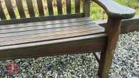 5' WOODEN GARDEN BENCH - 10