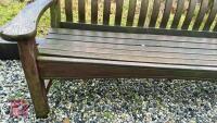 5' WOODEN GARDEN BENCH - 11