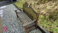 5' WOODEN GARDEN BENCH - 16
