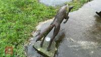 ORNATE GARDEN FOX SCULPTURE - 4