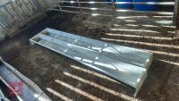 2 X 9' GALVANSIED FEED TROUGHS - 2
