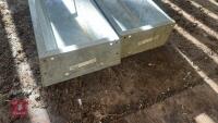 2 X 9' GALVANSIED FEED TROUGHS - 3