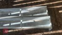 2 X 9' GALVANSIED FEED TROUGHS - 5