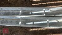2 X 9' GALVANSIED FEED TROUGHS - 6