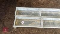2 X 9' GALVANSIED FEED TROUGHS - 8