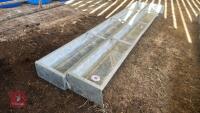 2 X 9' GALVANSIED FEED TROUGHS - 10