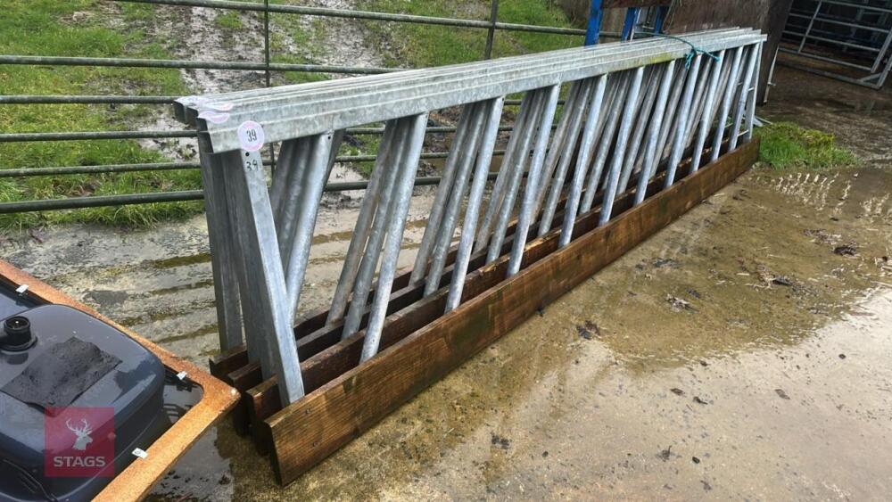 14' 6'' GALVANISED FEED BARRIER