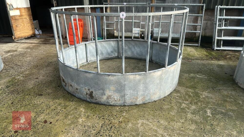 GALVANISED CATTLE RING FEEDER