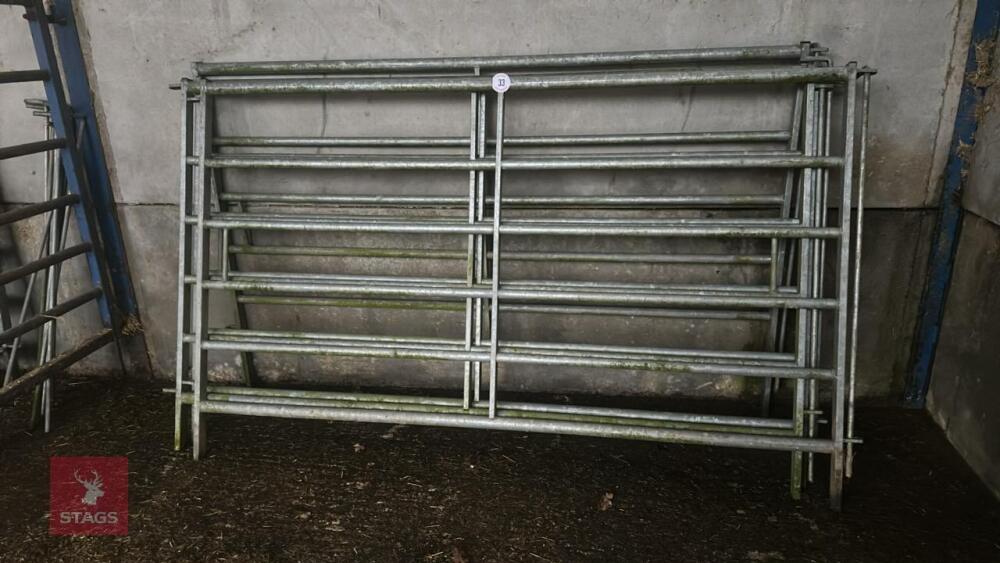 4 IAE GALVANISED CATTLE HURDLES