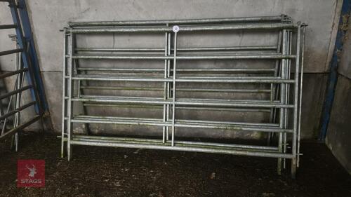 4 IAE GALVANISED CATTLE HURDLES