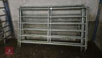 4 IAE GALVANISED CATTLE HURDLES