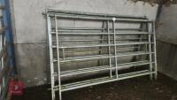 4 IAE GALVANISED CATTLE HURDLES - 2