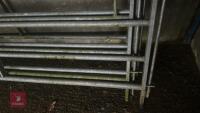 4 IAE GALVANISED CATTLE HURDLES - 8